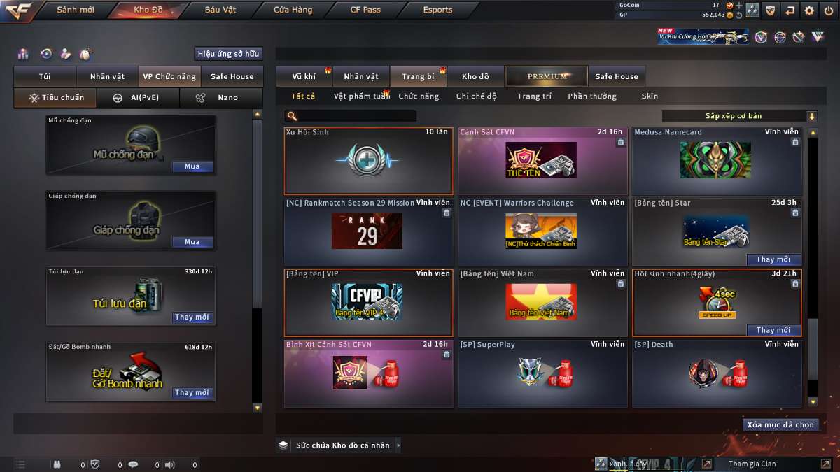 shop acc cf uy tin gia re